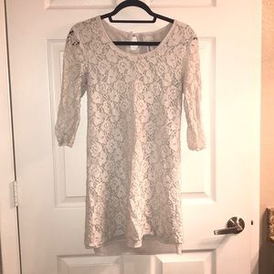 White lace dress from Francescas
